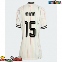 Camisa de Futebol Japão Daichi Kamada #15 Equipamento Secundário Mulheres Mundo 2026 Manga Curta